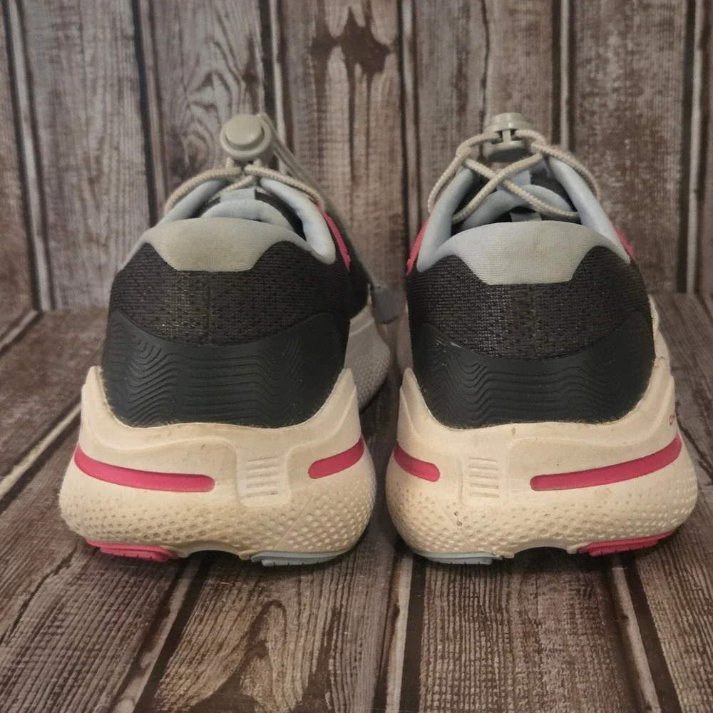 Sz 10.5 B Womens Brooks Ghost Max Ebony Lilac‎ Max Support Cushion Running Shoes